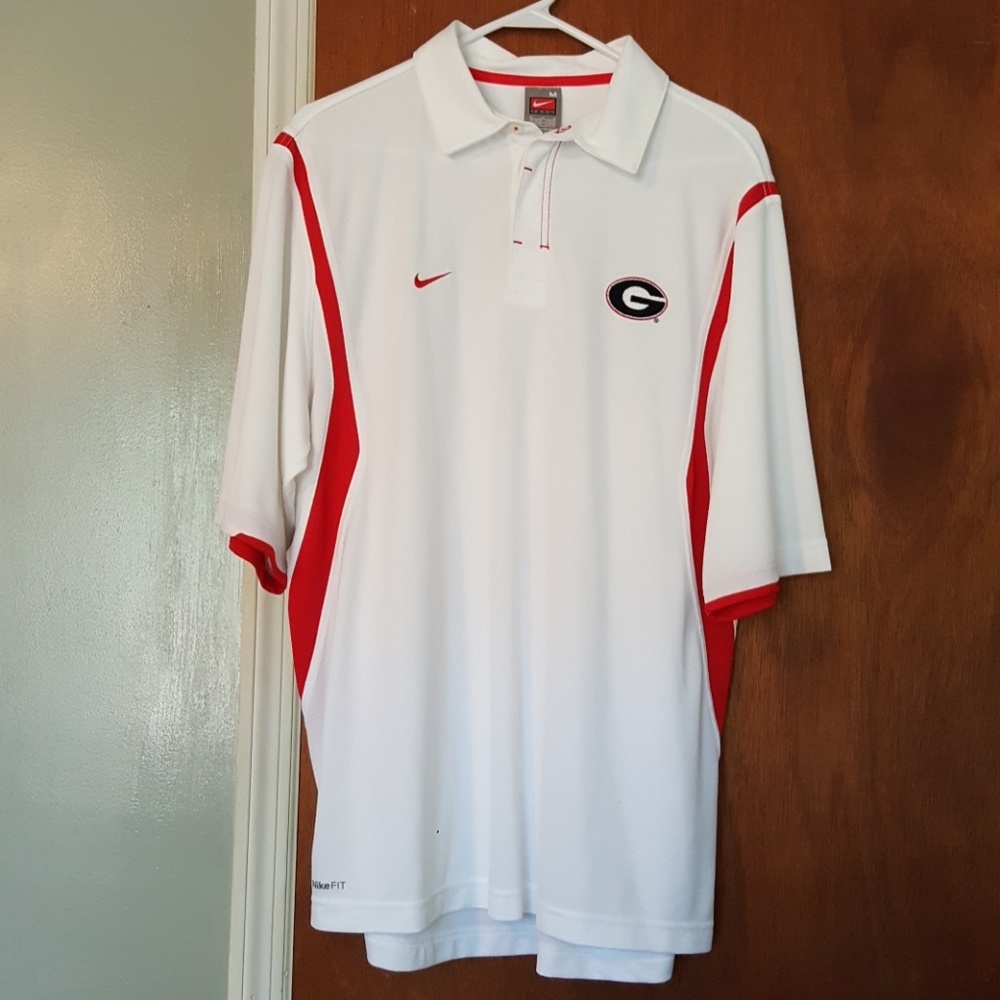 Nike Georgia Bulldogs Dri-Fit 3 Button Polo Shirt